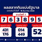 ตรวจหวยงวดวันที่ 1 สิงหาคม 60